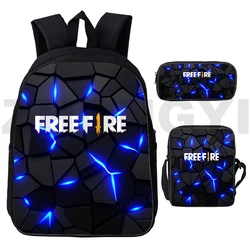 Sac à dos imprimé en 3D Free Fire Garena pour hommes, sacs d'école pour adolescents, sac à dos Anime, sac à dos pour la maternelle, jeu de feu gratuit