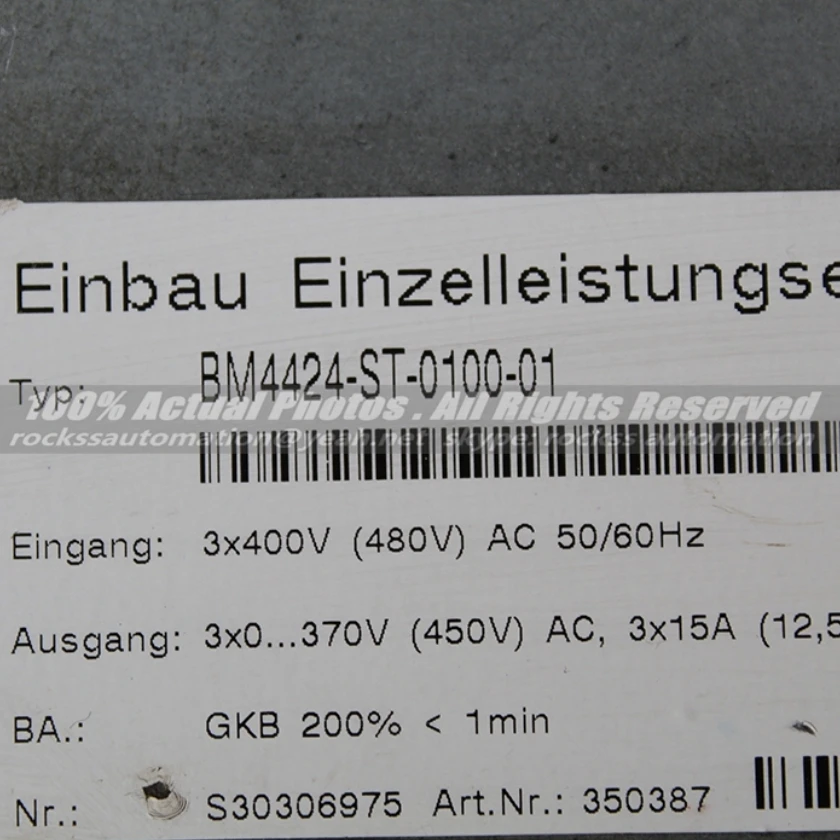 Used In Good Condition Servo driver BM4424-ST-0100-01 With Free DHL / EMS