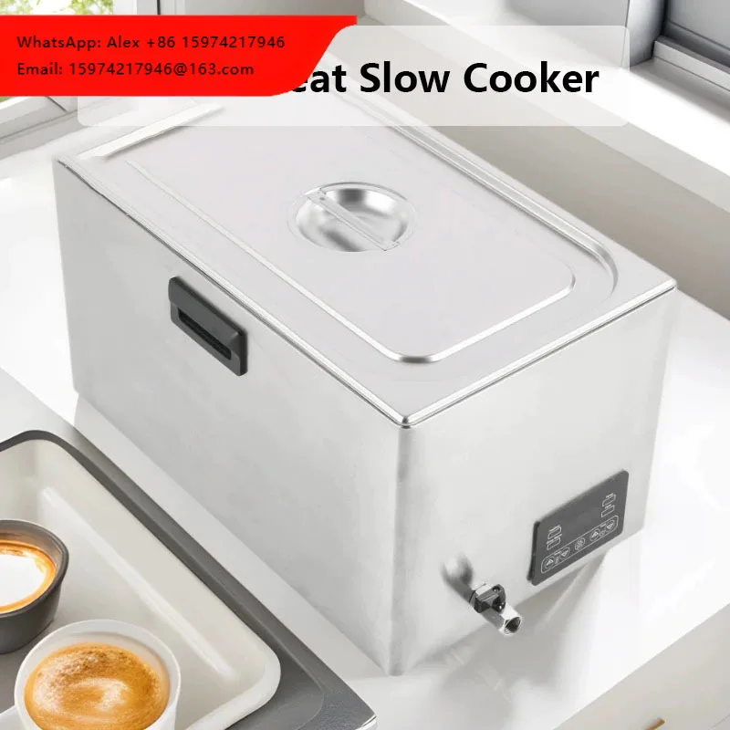 Máquina de Cocción Lenta Comercial para Carnes, Tipo Sous Vide, con Control de Temperatura, para Huevos Cocidos, Máquina Profesional de Cocción Lenta