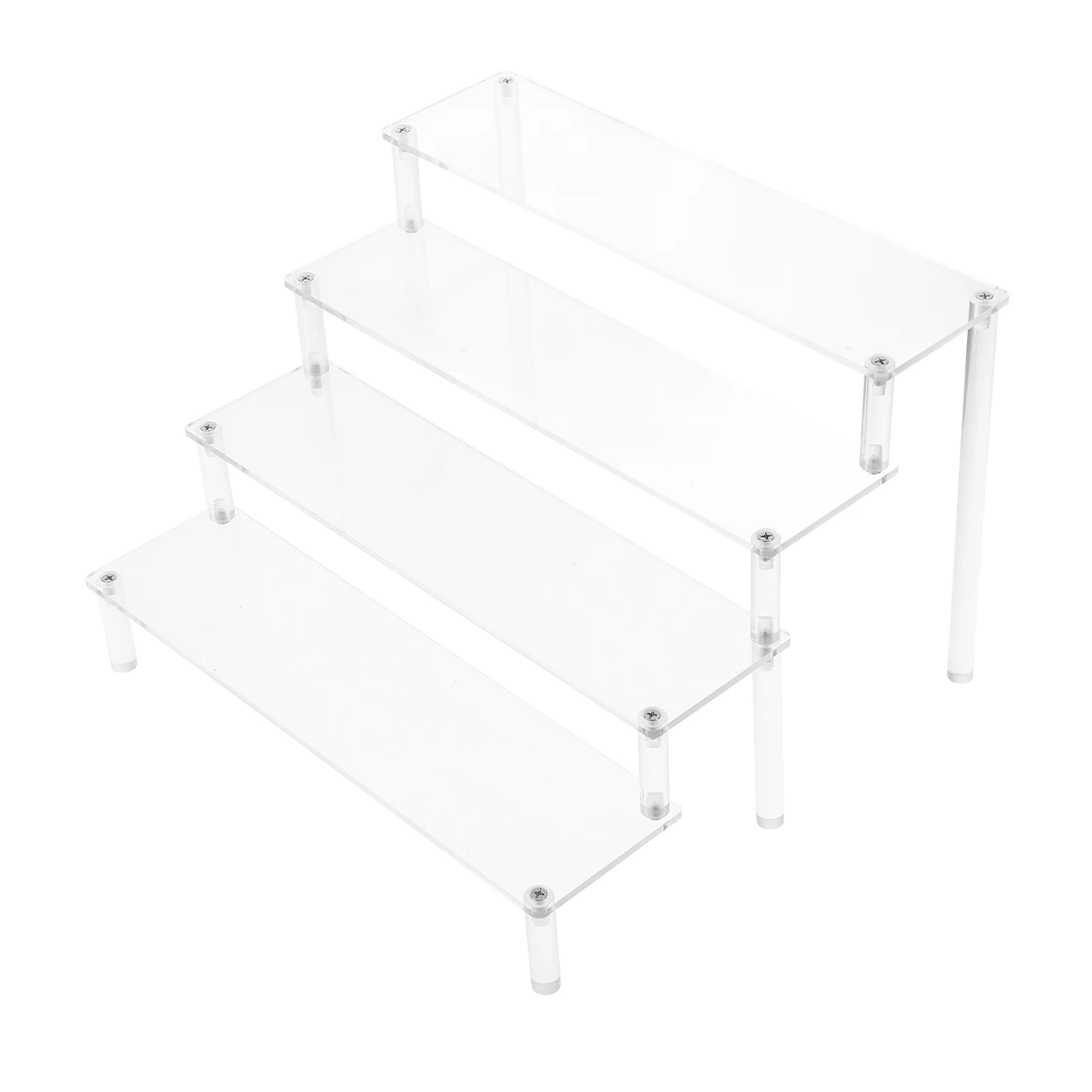 

Acrylic Storage Clear Display Stand 4 Tier Toy Collection Display Rack Collection Model Organizer Home Decor Shelf