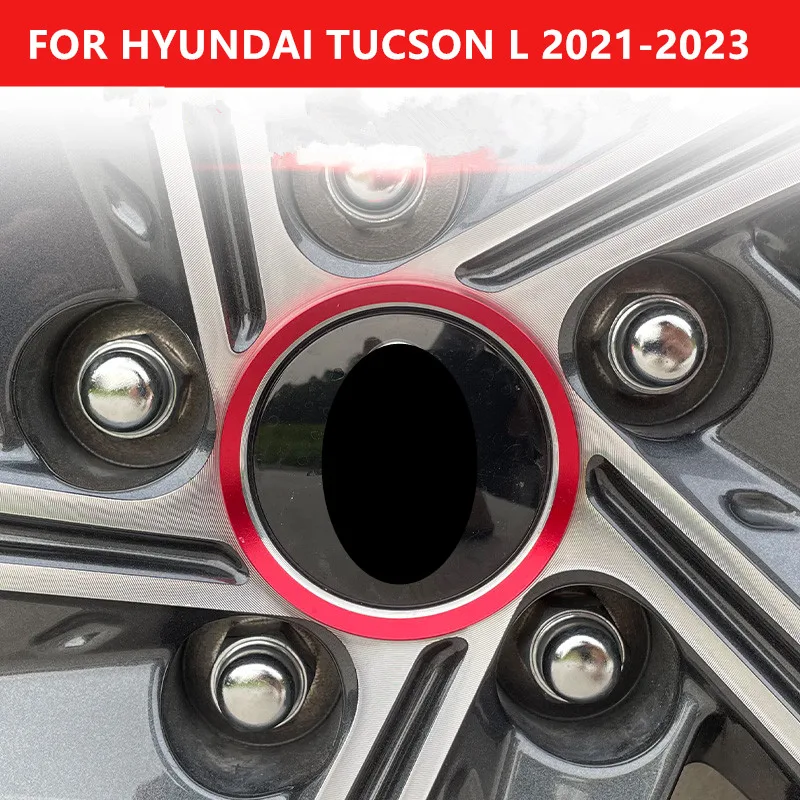 FOR HYUNDAI TUCSON L 2021-2023 Hubcap trim ring center hubcap aluminum alloy trim ring High quality durable auto Accessories