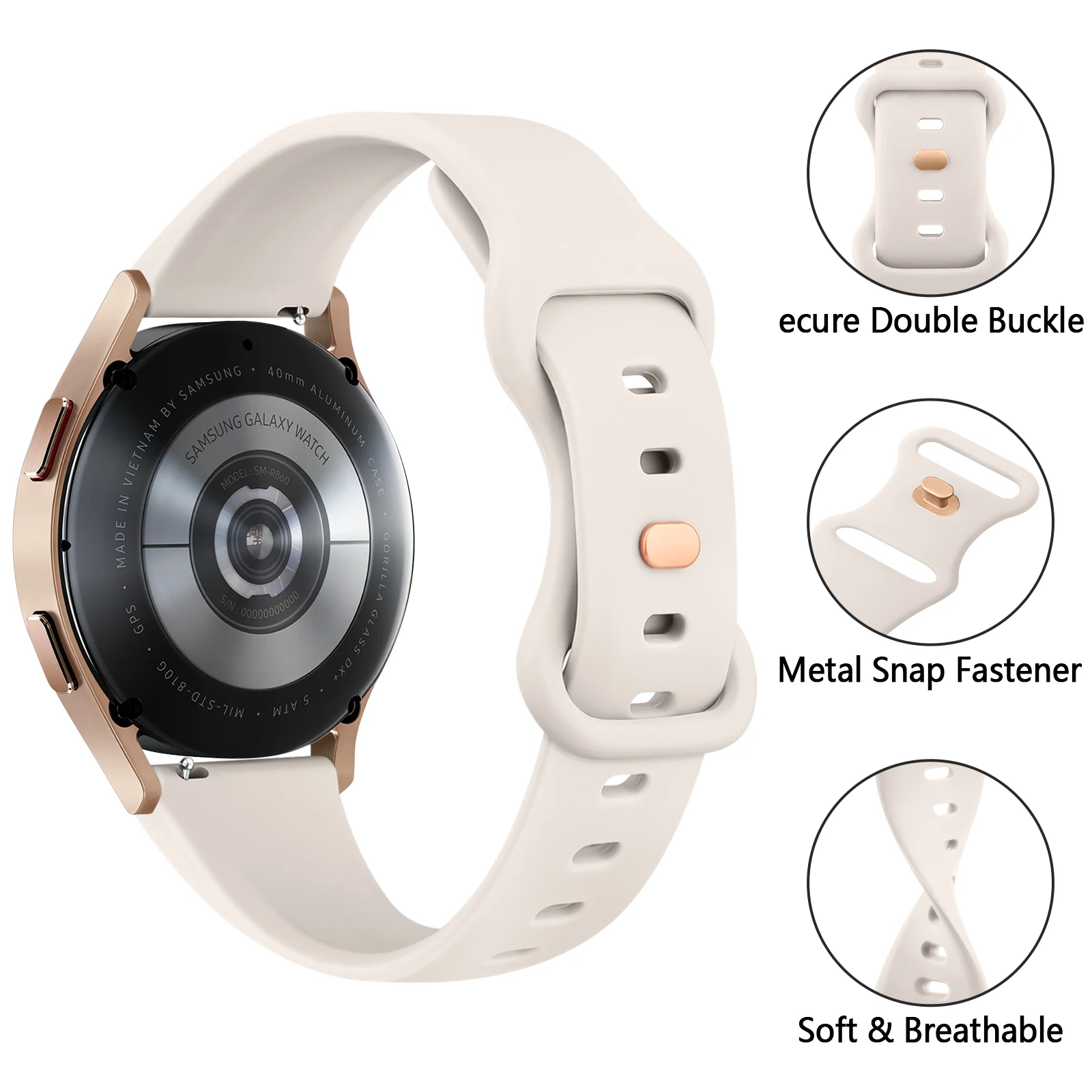 22mm Slim Silicone Band For Samsung Galaxy Watch 3 45mm Watchband For Huawei Watch GTR 4/3/3 Pro Wristband For Amazfit Sport