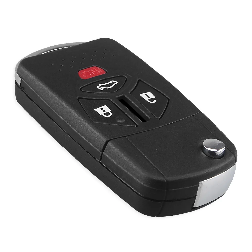 Dandkey 3 With Panic Modified Flip Remote Key Shell Case For Mitsubishi Galant Eclipse Lancer Outlander 2007 2008 2009 2010 2011