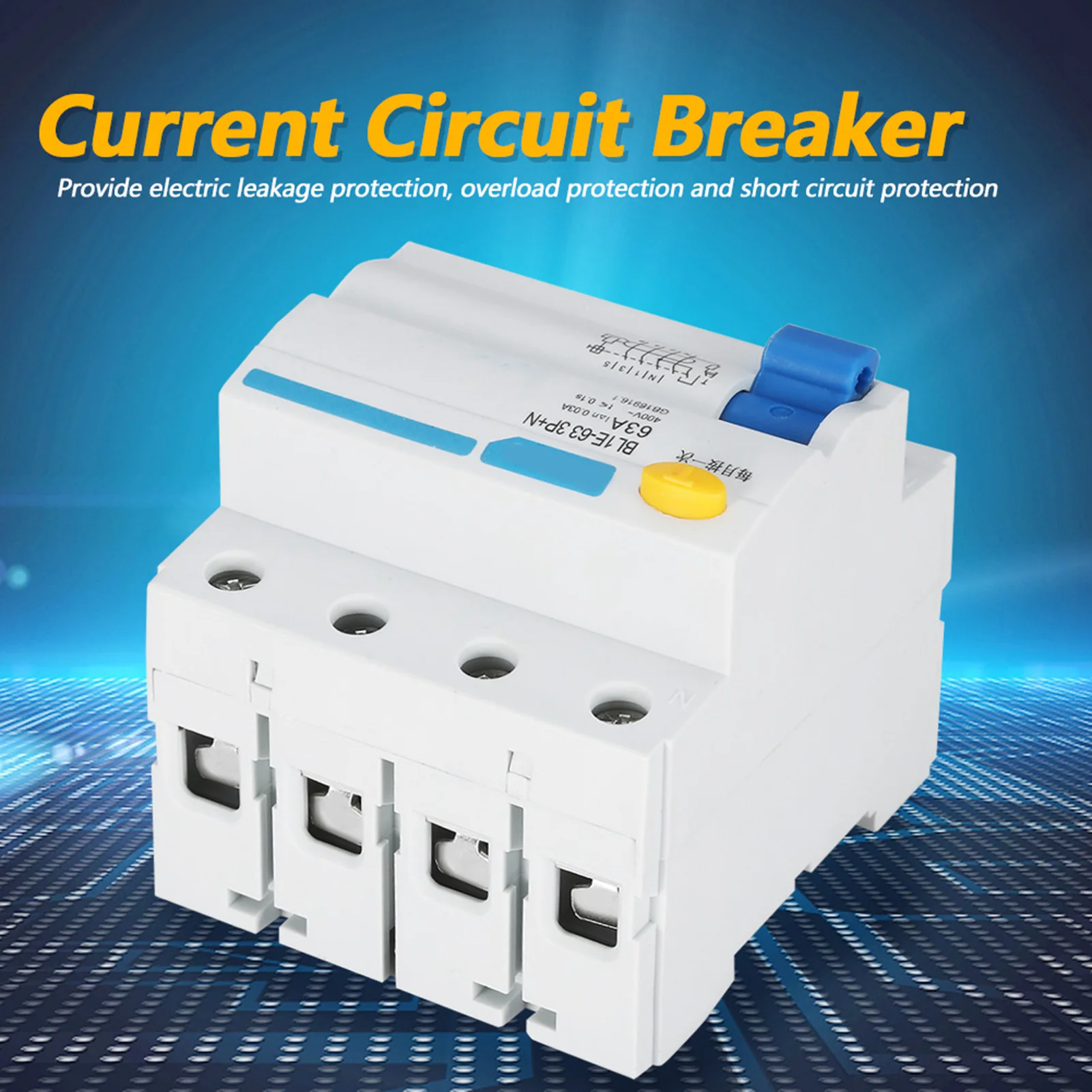 BL1E-63 3p N 63A RCCB Residual Current Circuit Breaker 230V 30mA Current Circuit Breaker RCCB Residual Current Circuit Breaker