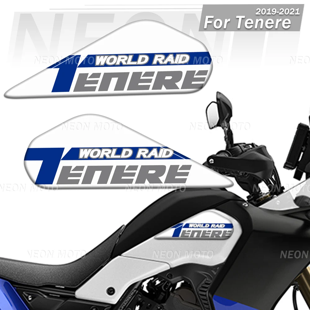 

Motorcycle FOR YAMAHA Tenere 700 T700 XTZ 700 T7 Decal Fuel Tank Stickers Pad Sticker Set Kit Protector 2019 2020 2021
