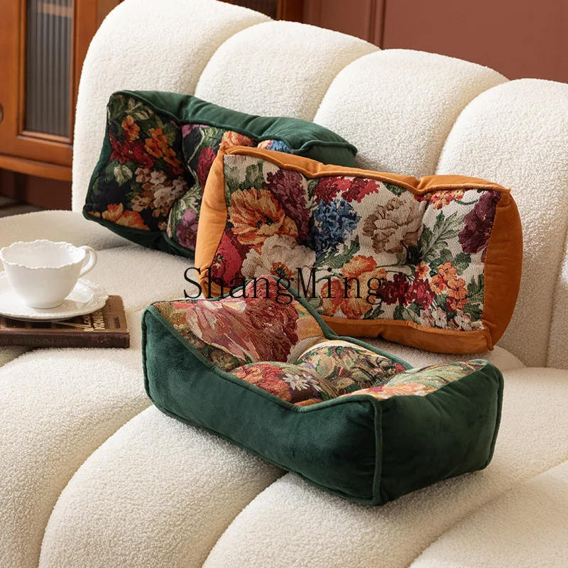 DSA special-shaped throw pillow waist rest core bay window sofa retro siesta side sleeping pillow decorative premium pillow