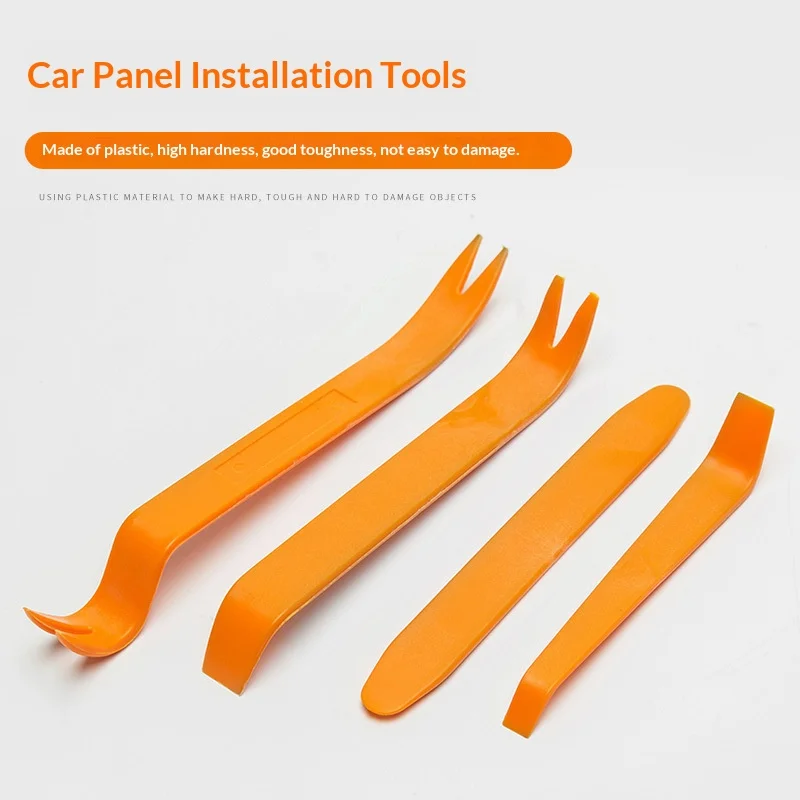 Car Audio Instrument Panel Disassembly Tool Door Panel Interior Panel Disassembly Tool LED Lamp Disassembly Tool - 4-piece Set