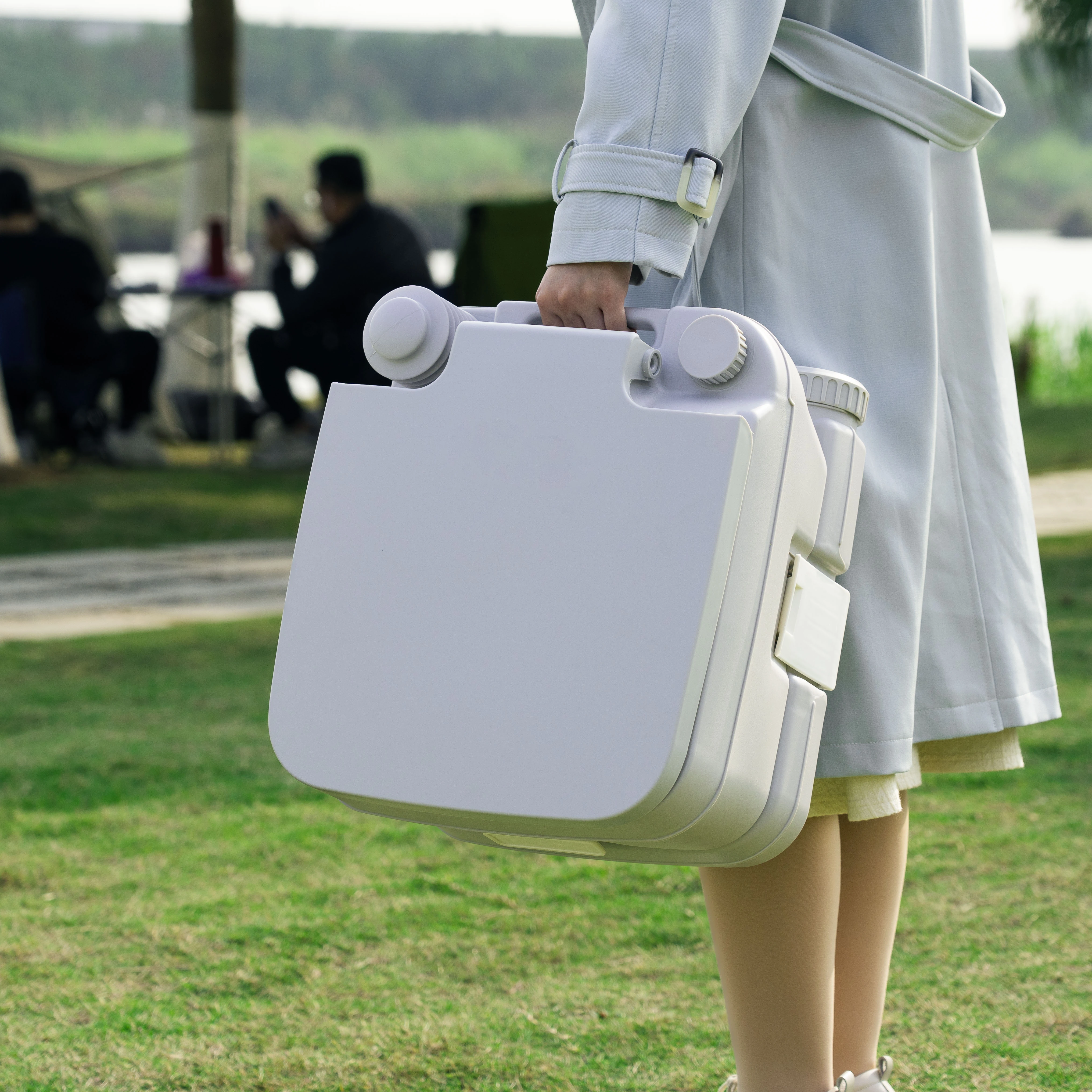 

Портативный туалет OEM Campersville, 20 л, компактный комнатный туалет для кемпинга, лодки на колесах, 5,0 галлонов, оптовая продажа