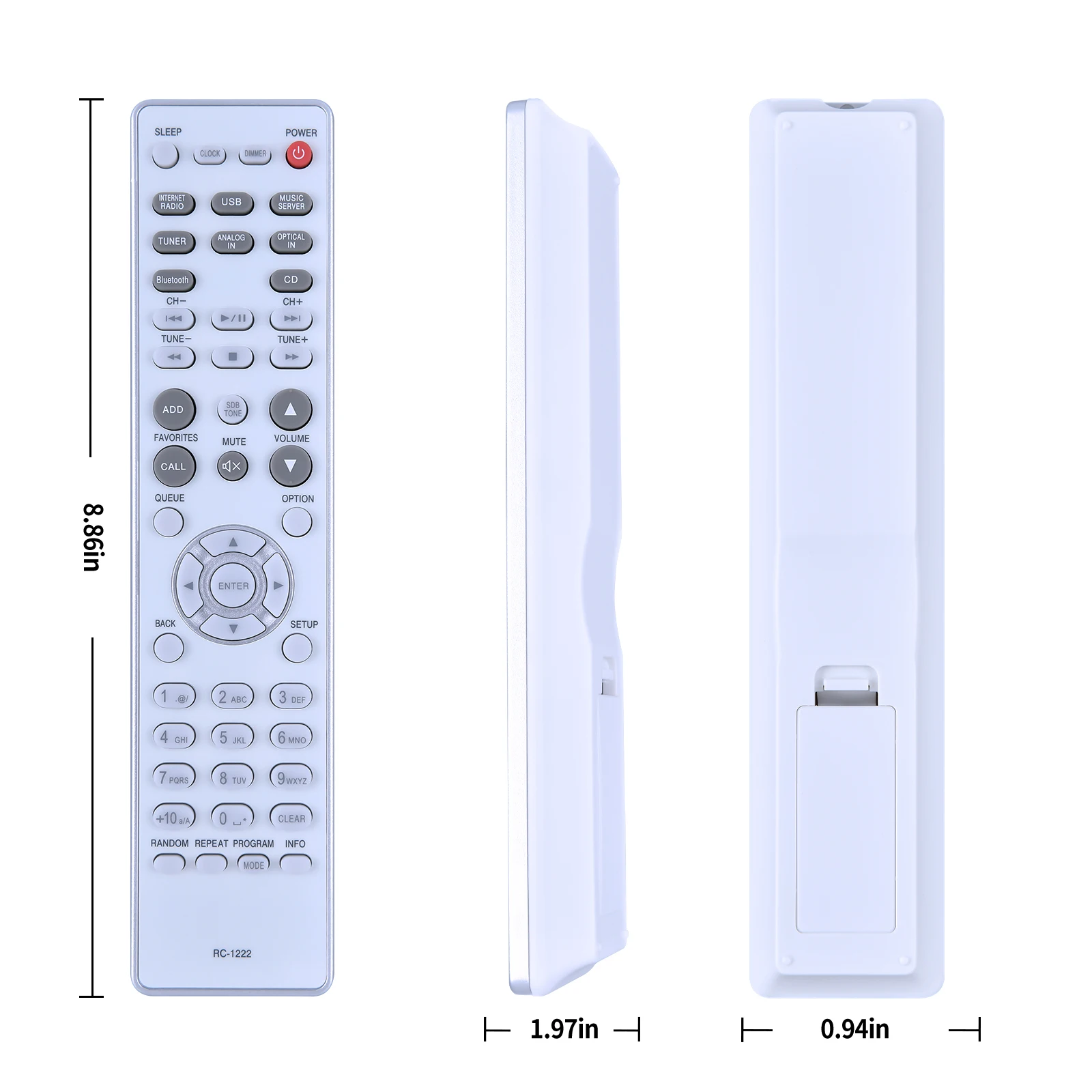 Pilot do ceolu DENON RCD-N10 RC-1222 hi-fi All-in-One sieciowy odbiornik CD