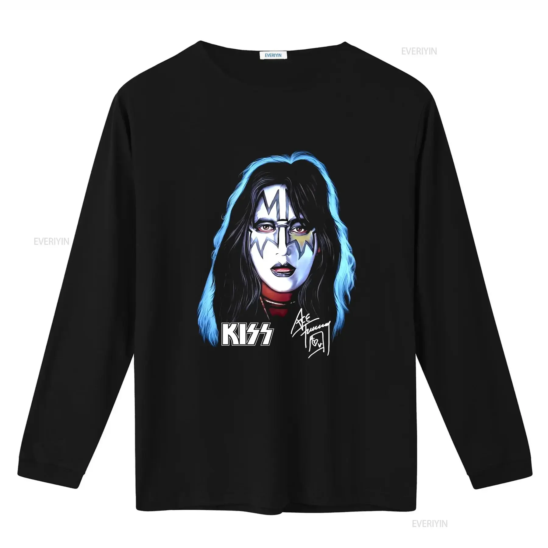 Kiss Ace Frehley 1978 Solo Album Retro T-Shirt Größe S 4XL Rockband IK431 Vintage Washed Top für Alltagskleidung Unisex
