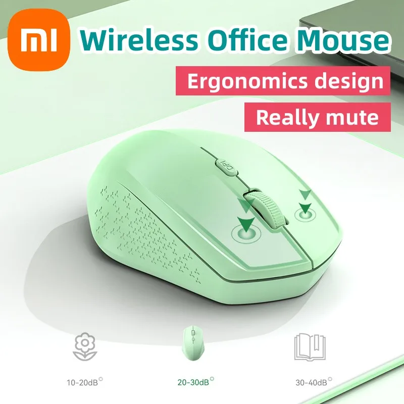 Xiaomi Wireless Mouse Bluetooth Rechargeable Silent Portable Ergonomic Comfortable Work Games Suitable Laptops Computers