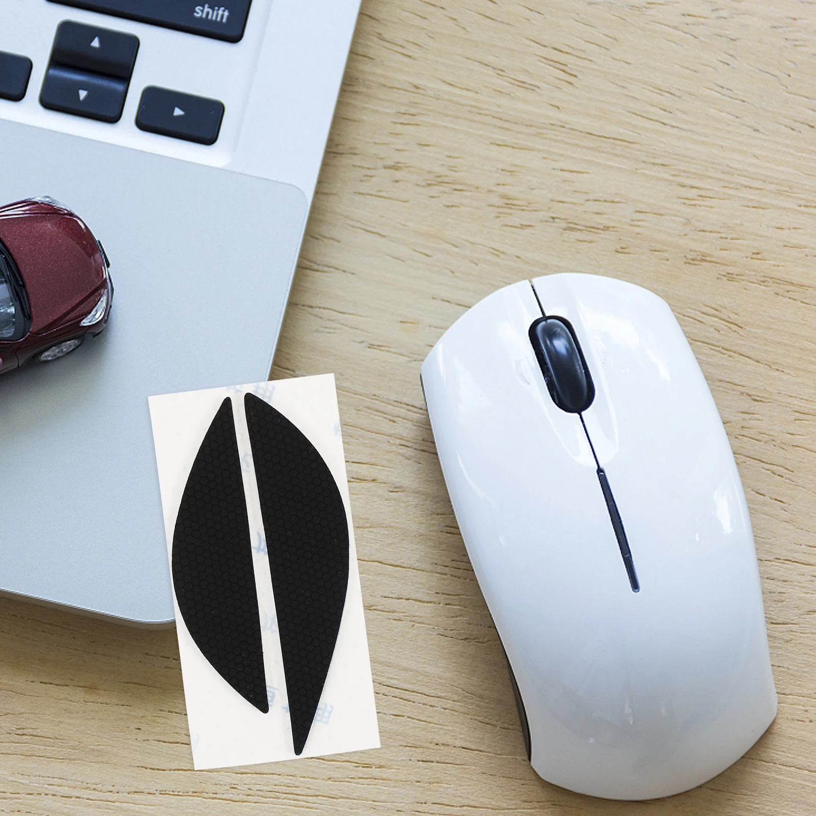 

1Pair Silicone Mouse Side Sticker High Durability Reduce Friction and Wrist Fatigue Gaming Mouse Skate