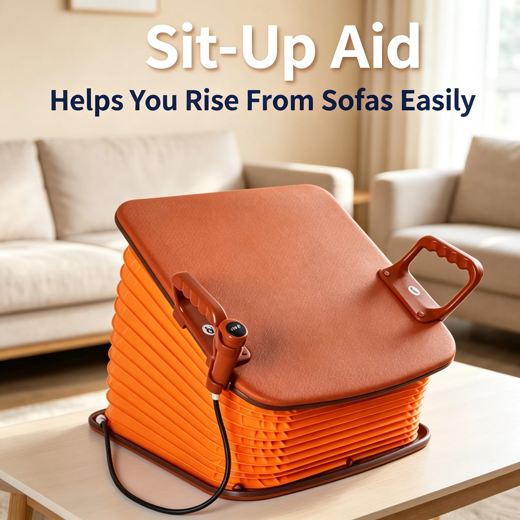 Elderly Lift Assist Seat Cushion, Power Rising Aid Chair Pad, Standing Support Cushion for Seniors Getting Up Easily from Sofa
