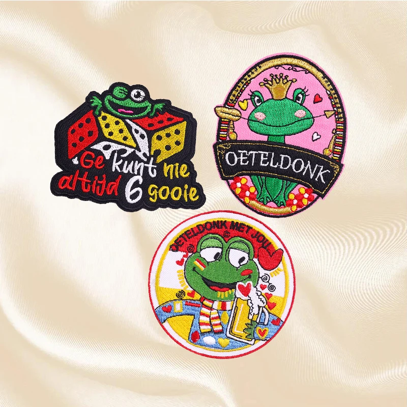 2-5 Stuks Set Nederland Oeteldonk Embleem Borduren Patch Op Kleding Jassen Carnaval Voor Nederland Ijzer Op Patches voor Kleding
