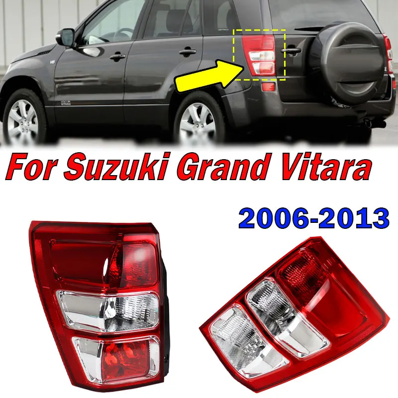 

Car Accessories For Suzuki Grand Vitara 5 Door 2006-2013 Rear Tail Light Warning Brake Turn Signal Taillamp Housing Without Bulb