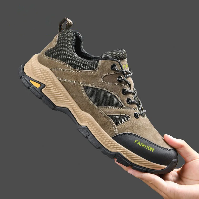 Zapatos de senderismo de alta calidad para hombre, zapatillas de deporte para caminar al aire libre, talla grande, informales, cómodos, antideslizantes, para conducir