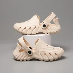 Beach Outdoor Sandals Hollow Out Breathable Men Sandals Mens Casual Slippers Water Shoes Men Flip Flops Light Clogs Slieds