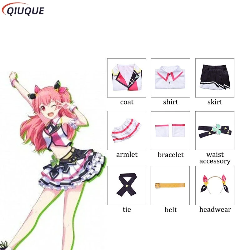 

☢2026 Anime Dandadan Okarun Cosplay Costume Set Men Suit Wig Glasses Mask Halloween Party Outfit☢￥#