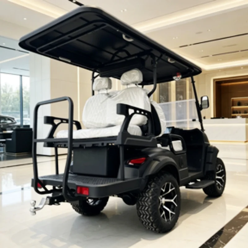 Best Factory Custom Color Logo Off Road Vehicle 4 Seater Hunting Electric Golf Cart With 14-Inch Off-Road Tires Sound Bar