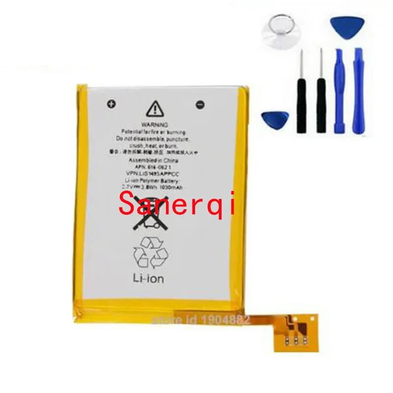 

Аккумулятор 616-0619 A1421 Полимерный аккумулятор для iPod TOUCH 5 5th 616-0621 616-0619 LIS1495APPCC Аккумуляторы для Touch5 + инструменты