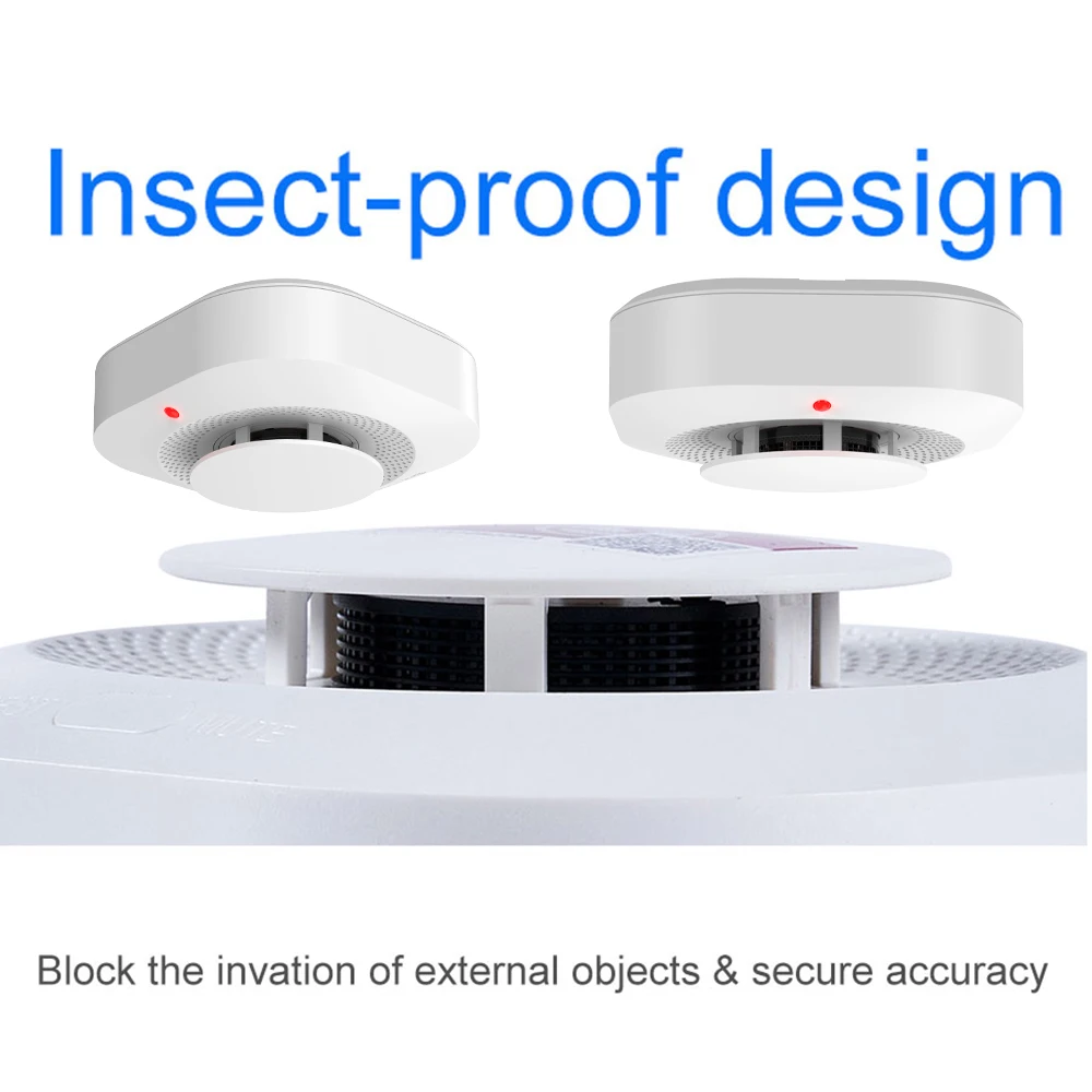 Smoke Detector Warning alarm, Indoor Fire Detection, 85dB Siren Sound Alarm For House Restaurant Hotel Office