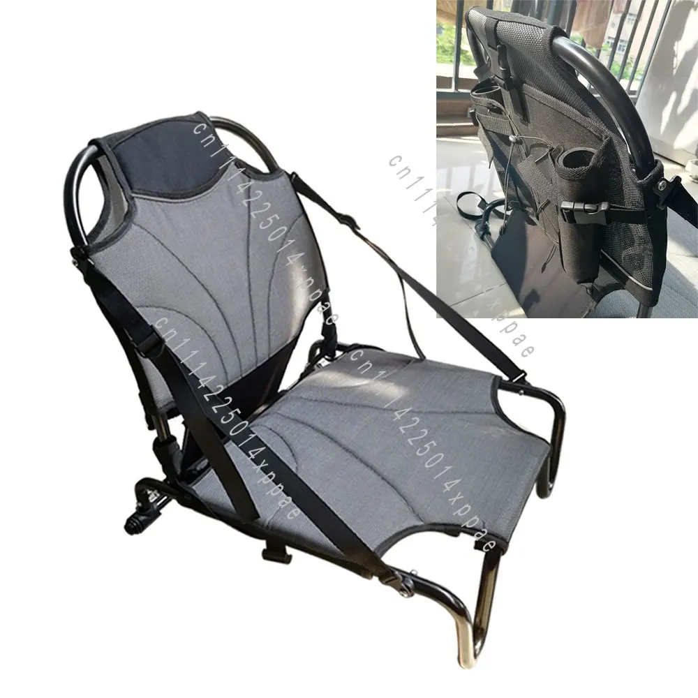 With Fishing Rod Holder For Paddle Board Aluminum Kayak Fishing Chair Sit on Top Backrest Seat Inflatable Boat Lightweight Chair