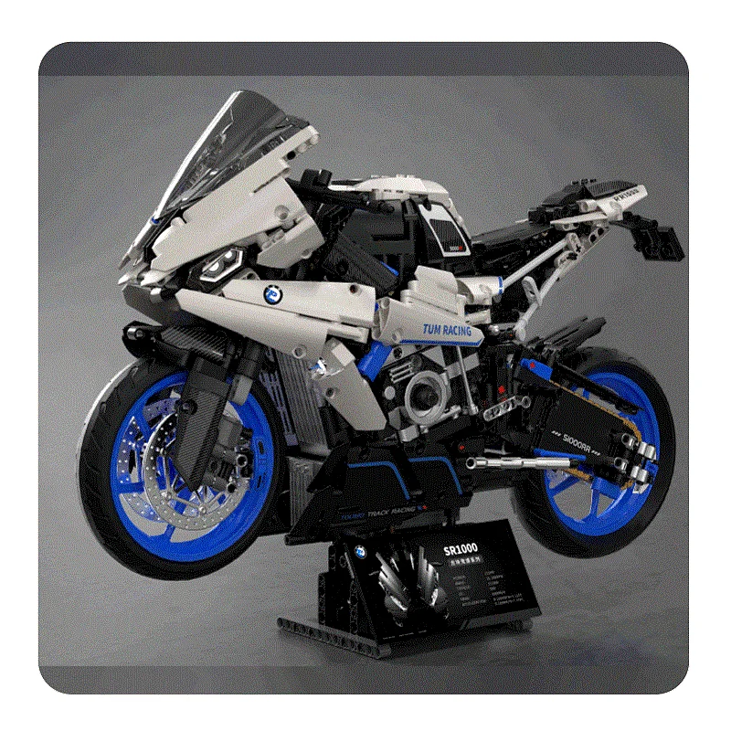 Neue t3007 Motorrad technische antike Modellbau steine Moc Rennwagen Motorrad Steine setzt Spielzeug für Kinder Action figur Geschenke