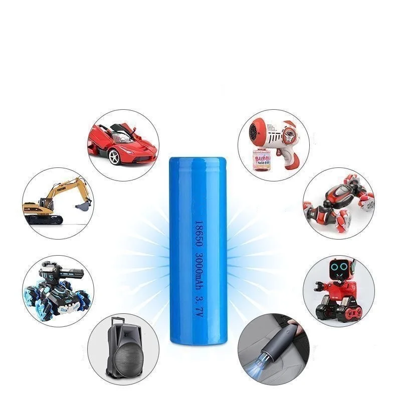 PH2.0 Plug 18650 بطارية ليثيوم أيون قابلة للشحن 3.7 فولت 3000 مللي أمبير مع PCB لمكبرات الصوت وأجهزة الراديو والمصابيح الأمامية والألعاب وما إلى ذلك #6