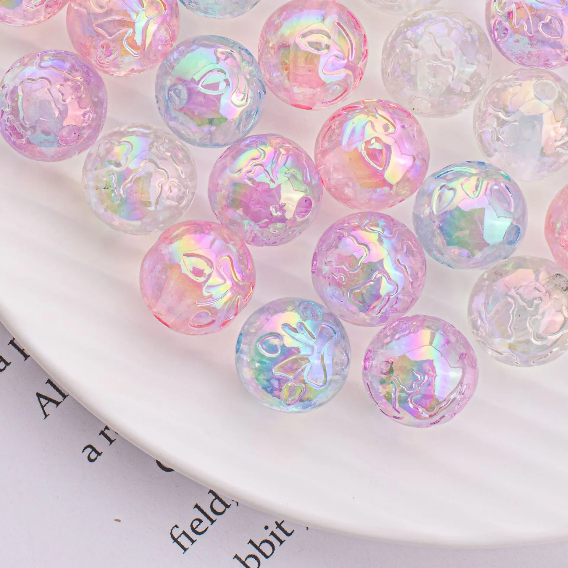 

100 шт., бусины для ювелирных изделий, 16 мм