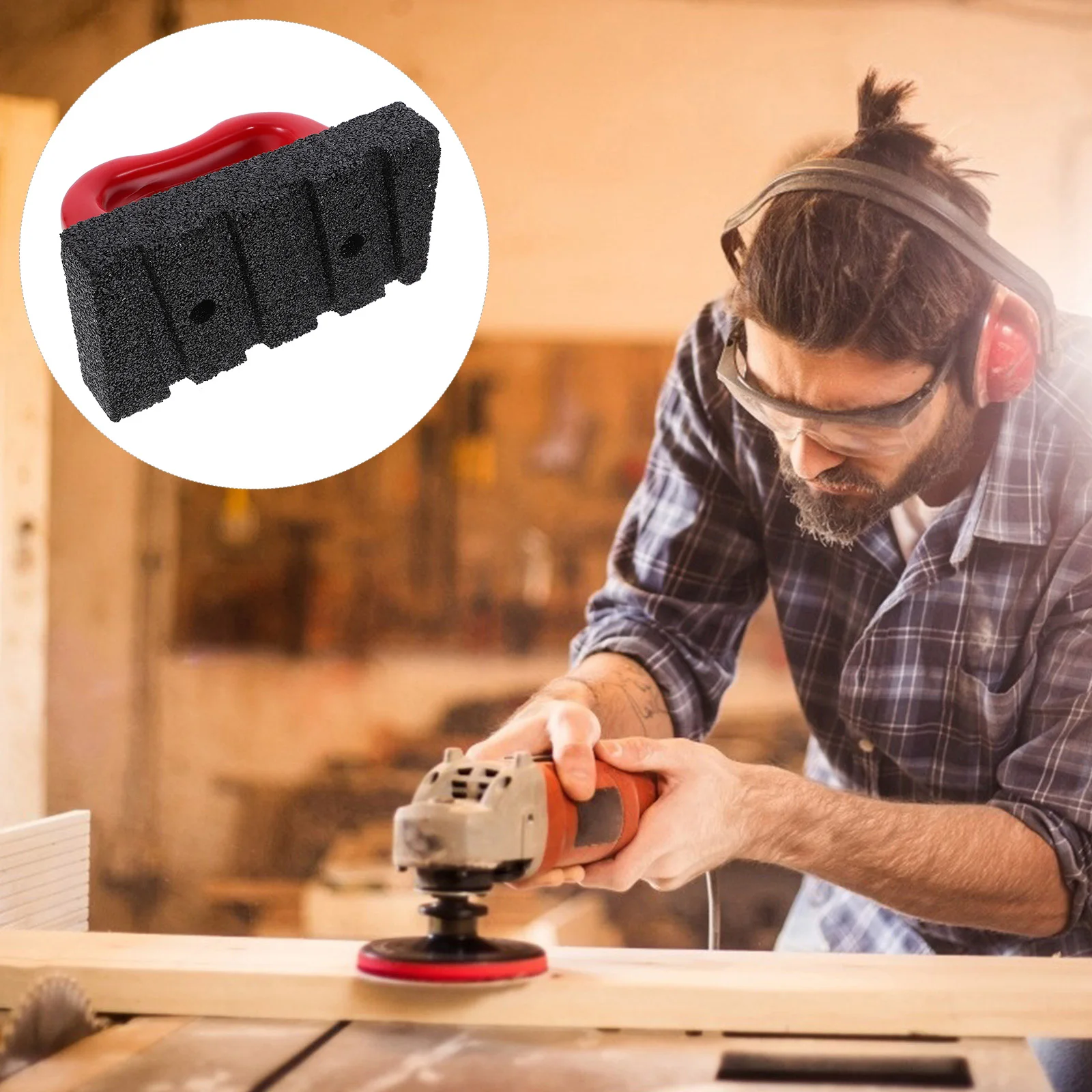 

Concave Grinding Tool Cleaning Concrete Sanding Block Rub Brick Tool Brick Masonry Cleaning Tools Cement Smoother