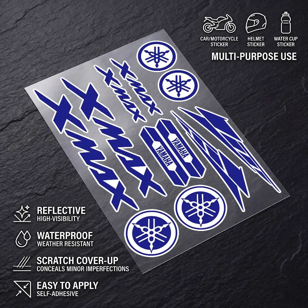 

FOR YAMAHA XMAX Fashion Universal Scratch Resist Reflective Waterproof Stickers For Auto Motorcycle Helmet Mug Refrigerator