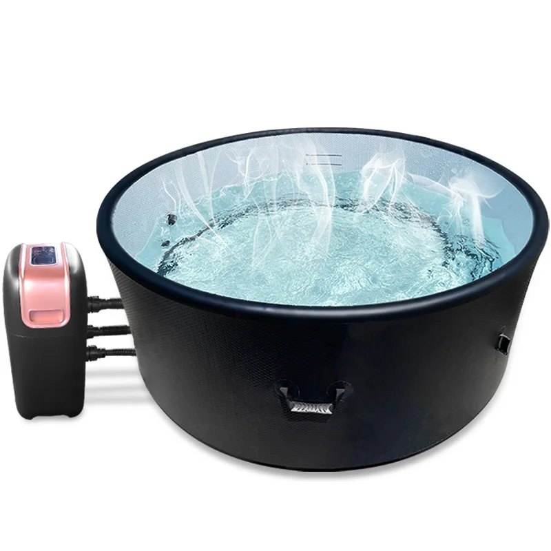 Vanace Outdoor 10 personas piscinas grandes individuales PVC inflable Grand Whirlpool baño caliente Jacuzzis con máquina de SPA
