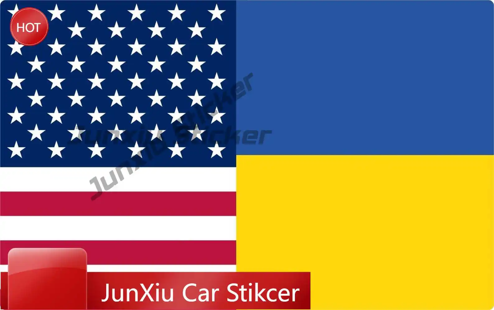 Autocollants en vinyle personnalisés, drapeau des États-Unis et d'Ukraine, pour vitres de voiture, Antifa, guerre, paix, amour, unité, adaptés aux surfaces non poreuses