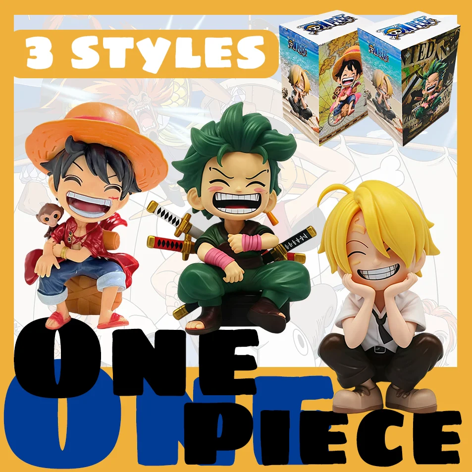 Heiß begehrte Anime-Figur – Monkey D. Luffy Roronoa Zoro Kawaii Spielzeug Q Figural Nendoroid Auto-Dekoration PVC-Modell Geschenk