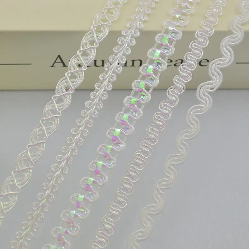 5 Meter/196,85 Zoll pro Packung mit neuen Bekleidungszubehörteilen, Spitzenzubehör, exquisitem gestricktem Kopfschmuck für Ballkleider, Centiped