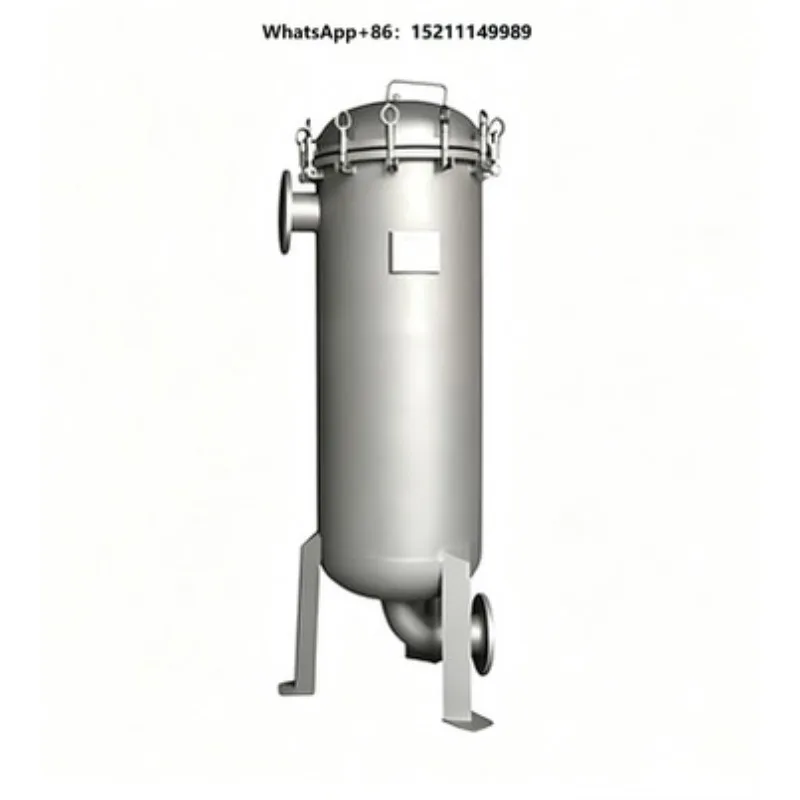 High Quality Stainless Steel Pressure Vessel Single Bag Polishing Filter with 1 Year Warranty for Industrial Liquid Filtration