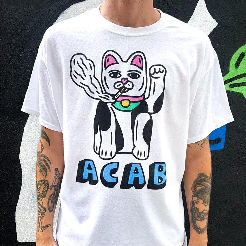 2025 Funny Saucer Man Graphic Tshirts Vintage Cartoon Manga Tee Men Clothing Summer Female Male Fashion Streetwear Cotton Tops