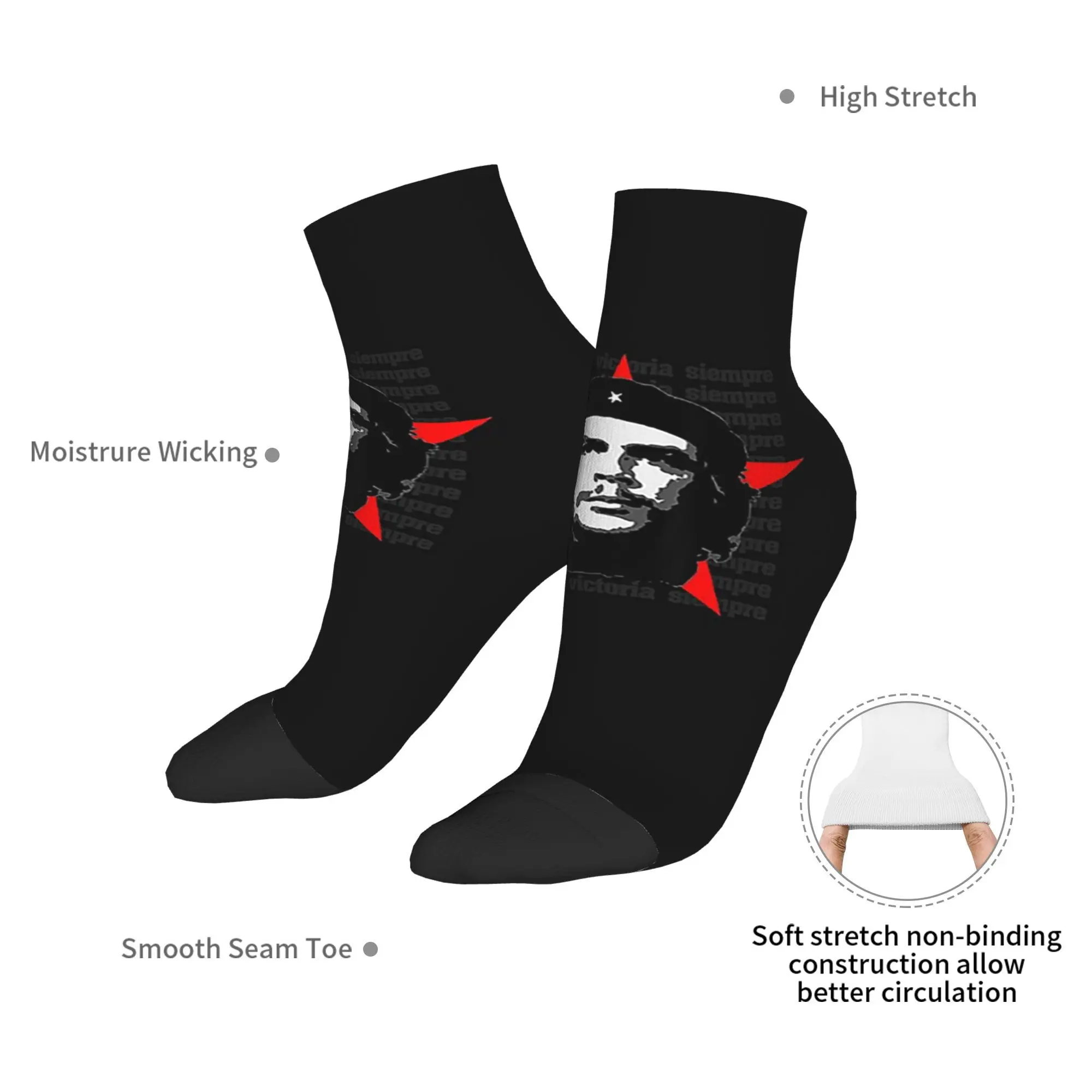 Calcetines Che Guevara para todas las estaciones, calcetines Harajuku de alta calidad, medias de moda para hombres y mujeres, regalos
