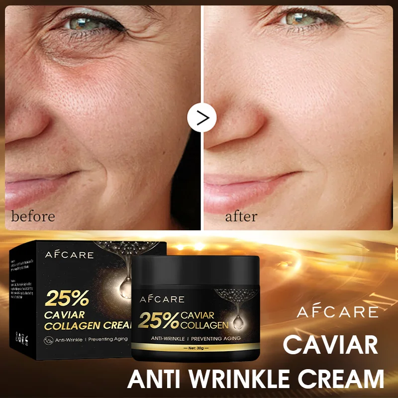 

25% Caviar Collagen Face Cream Anti Aging Moisturizer Cream Firming Skin Reduce Wrinkles Reduce Fine Lines Skincare Products