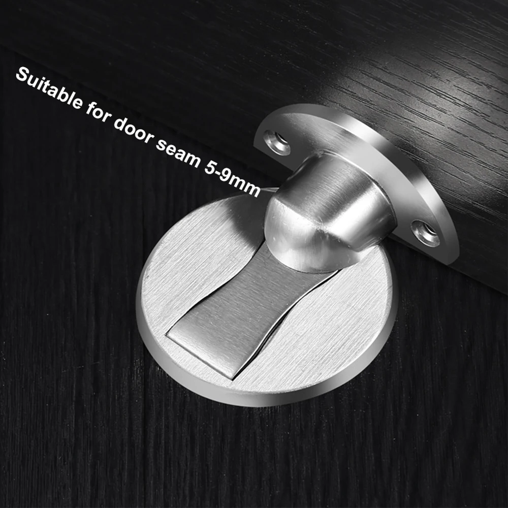 سدادة باب أرضية مغناطيسية، توقف باب غير مرئي، واقي حائط ذاتي اللصق عالي التحمل لتوقف باب غرفة النوم المنزلية #4