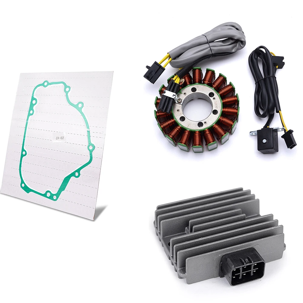 

Rectifier Regulator Stator Coil Gasket Kit for Kawasaki EX250 Ninja 250R 2008 2009 2010 21003-0069 21066-0033 11009-1570