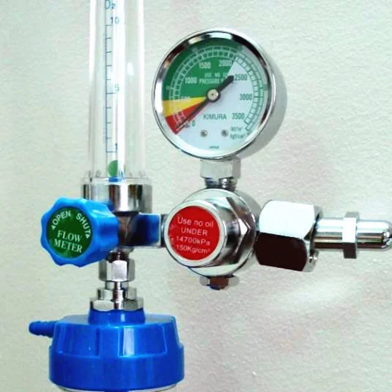 Oxygen Inhaler WX-YQ-03 Oxygen Meter YR-88 Reducer Pressure Gauge CGA540/G5/8 Female Threaded Inhaler 25MPA