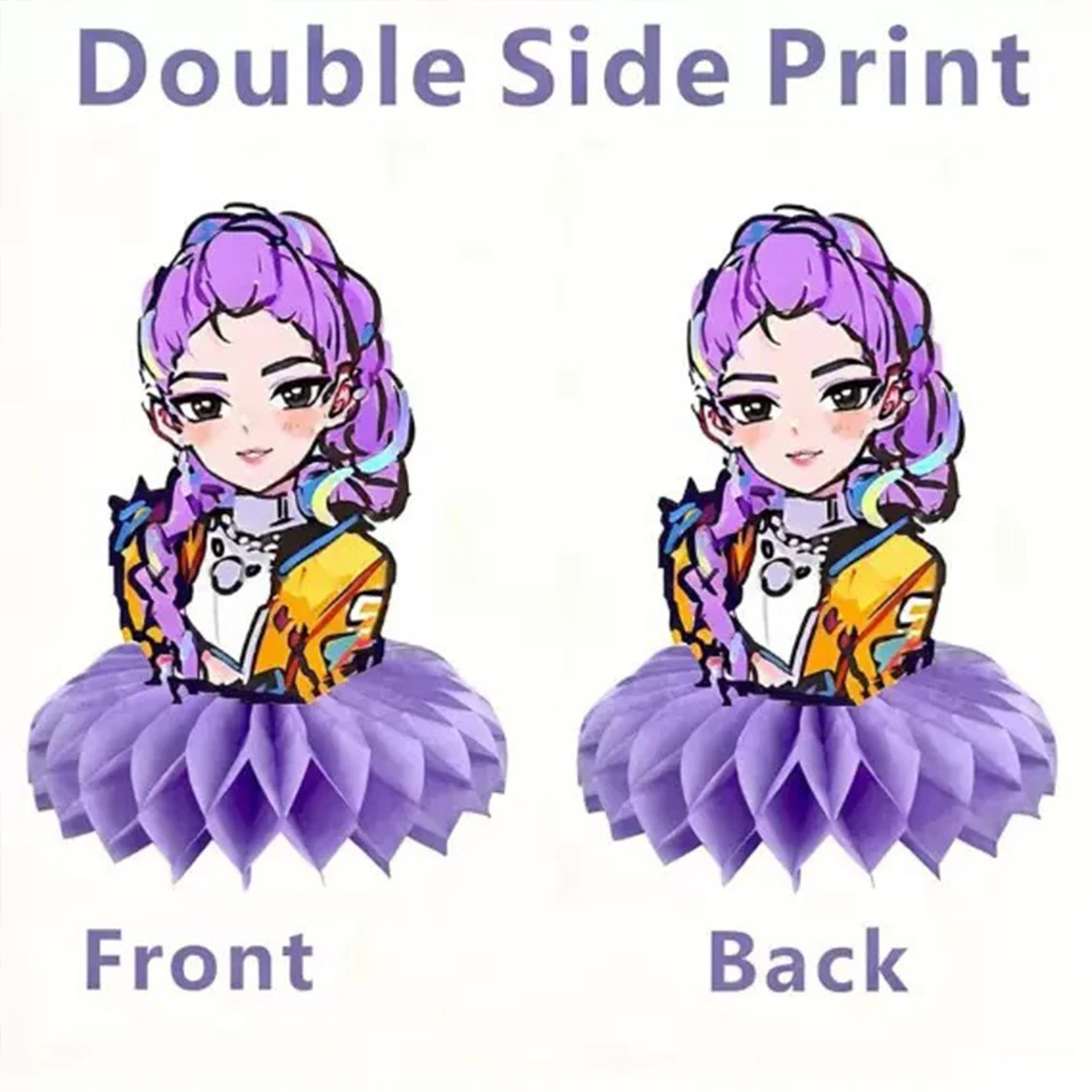 8 قطعة Kpop شيطان هنتر أرقام زينة أنيمي الأطفال حفلة عيد ميلاد العسل الحلي سطح المكتب الديكور الدعائم هدية #2