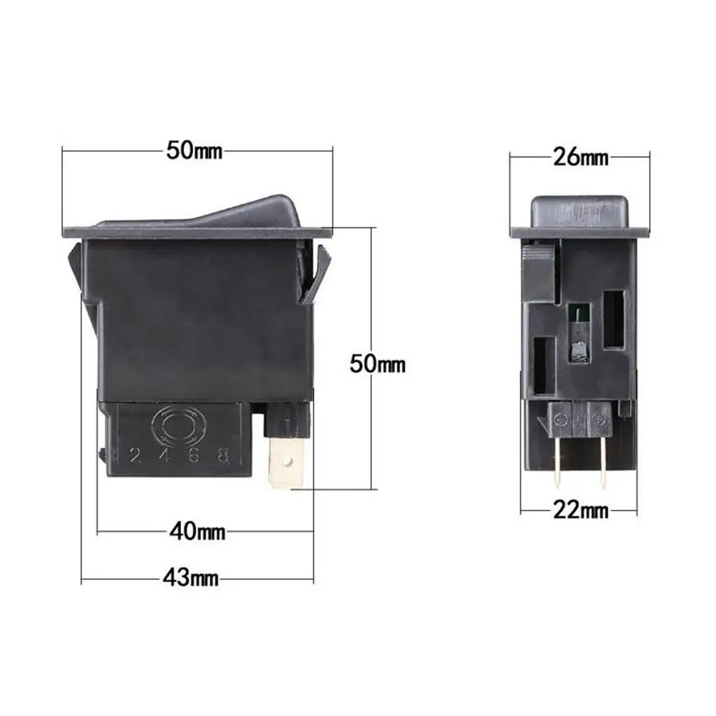 2Pins Car Engineering Train Horn Rocker Kippschalter Ein Aus