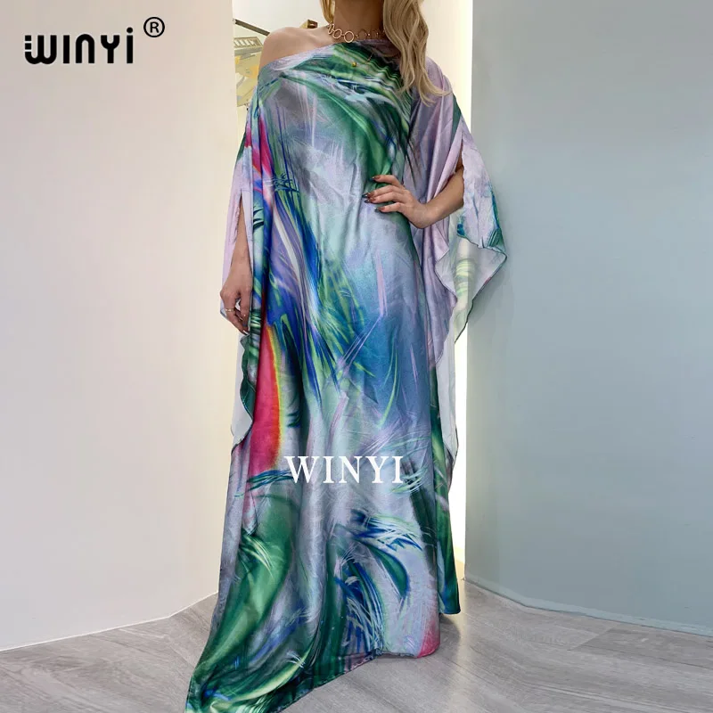 

Womens Boho Maxi Floral Dress Summer casual robe foulard Dress Elegant Holiday Beach Sundress Party evening sexy long Dre