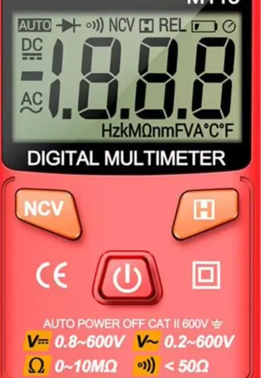 

For M113 Inteligent Multimeter 1999 Count Digital AC/DC Voltage Meter Ohm NCV Measuring Mini Instruments Electricity Test Tool