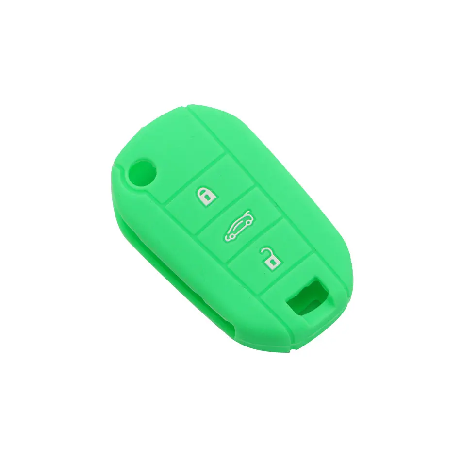 Key Case for Peugeot 508 301 2008 3008 408 for Citroen C4 CACTUS C5 C3 C4L Remote  Key Shell Case Silicone Cover Bag 3 Buttons