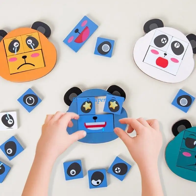 090B Cubi in cambio del cubo Cubo espressione in legno abbinamento del blocco