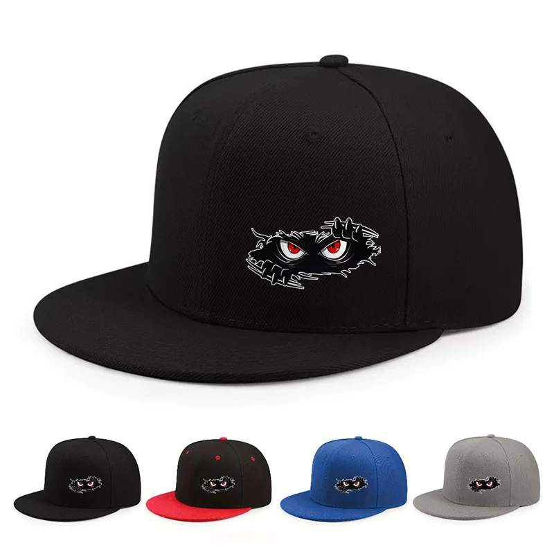 Sharp Eyed Baseball Cap Hidden in the Dark, Trendy Flat Brimmed Hat on the Street, Practical Men's Style, Suitable for Outdoor S
