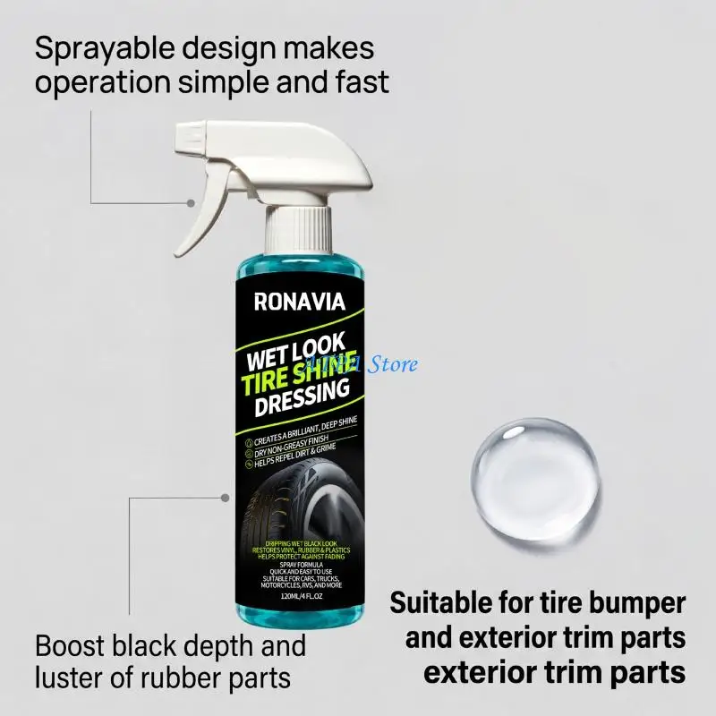 U13C Automotive Tire Care Dressing Tire for Post Wash Gloss and Daily Use